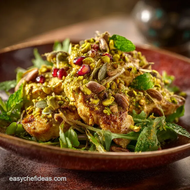 Pistachio Cinnamon Chicken Salad: The Unique Moroccan Kitchen Garden Recipe