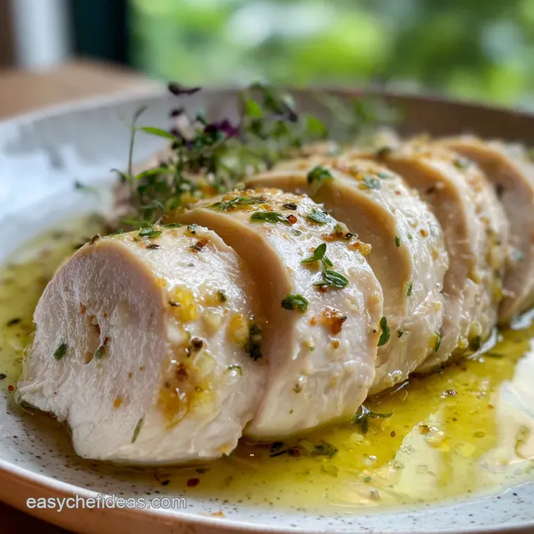 Boiled Chicken Breast: the Perfectly Poached Method presentation