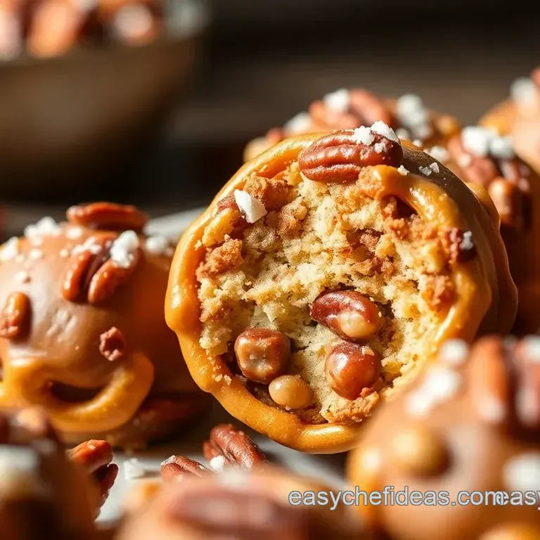 Pretzel Rolo Pecan Bites