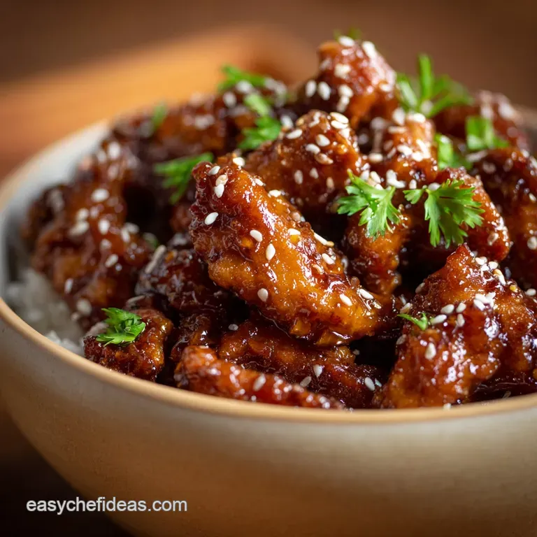 Crockpot Sesame Chicken: the Sticky Slow-Cooked Fakeaway You Need presentation