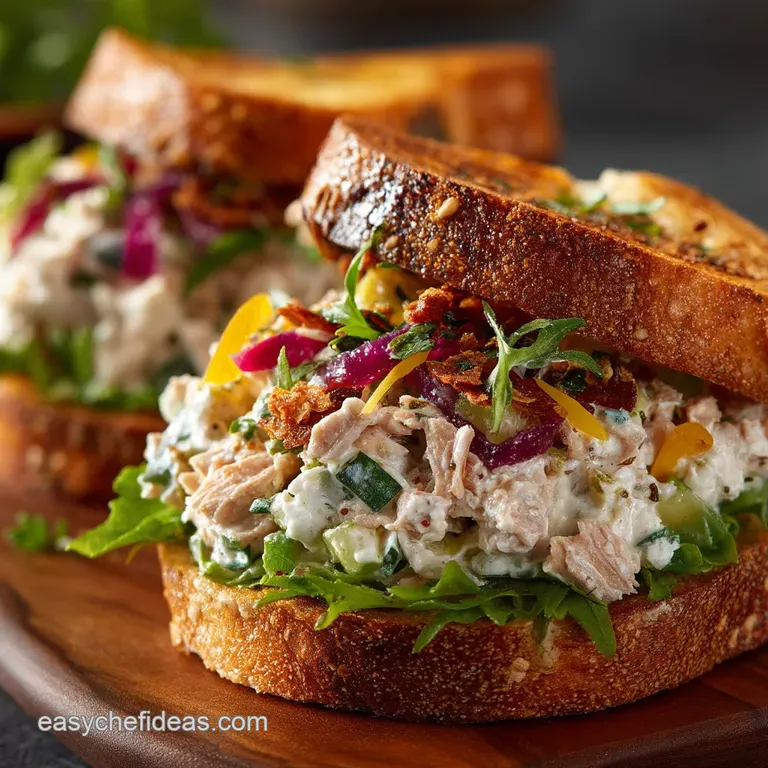 The Proper Tuna Melt Filler Classic Crunchy Tuna Salad presentation