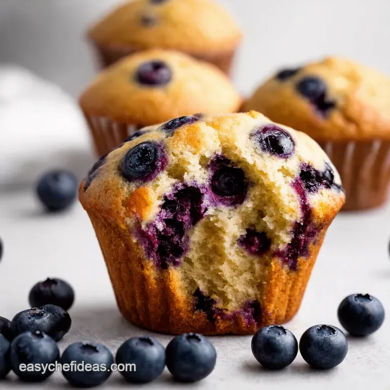 Protein Blueberry Muffins presentation