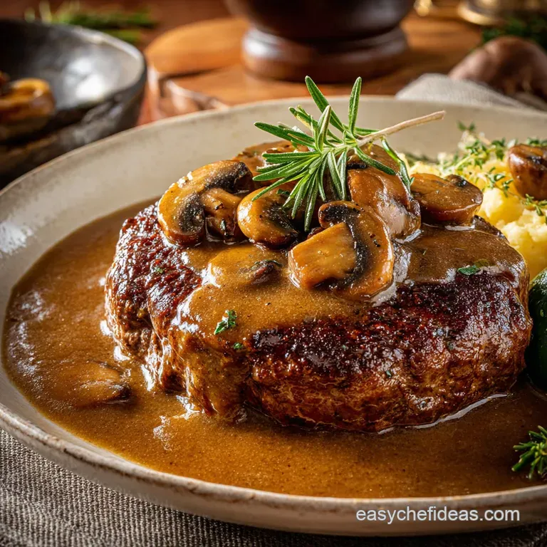 Salisbury Steak with Mushroom Gravy: The Perfect Pub-Style Comfort Dish