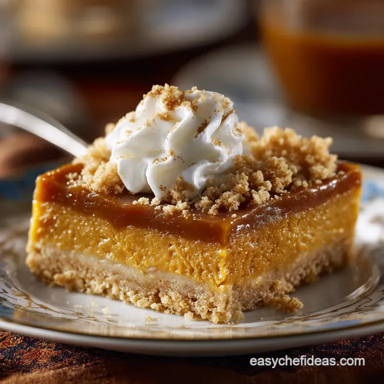 Pumpkin Butterscotch Bars: Autumns Best Velvety Dessert Squares