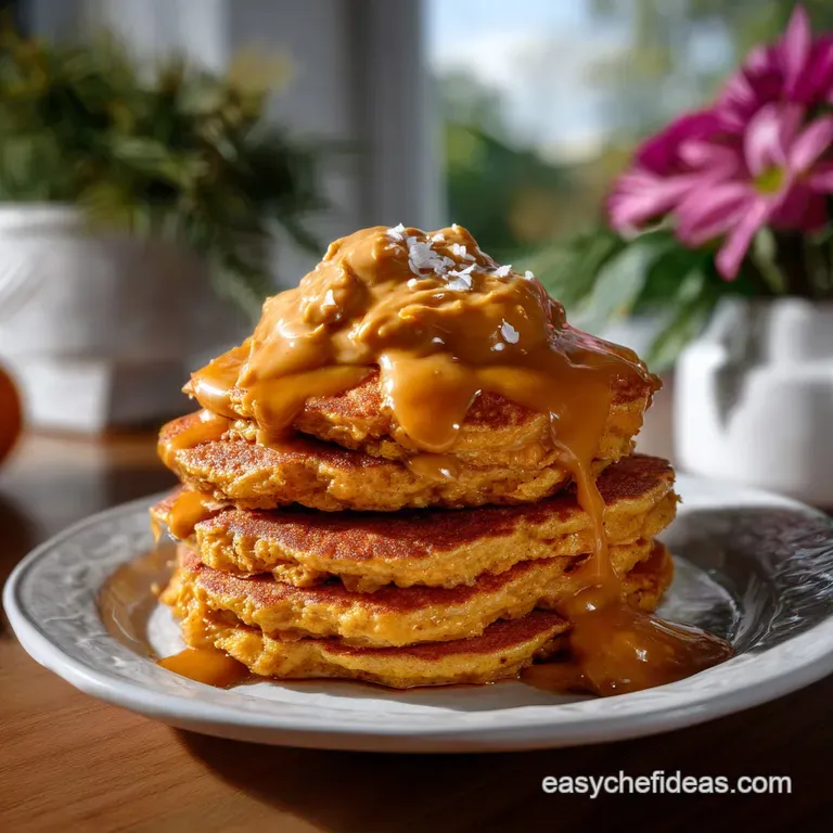 Pumpkin Spice Pancakes with Pumpkin Butter: the Ultimate Fall Breakfast presentation