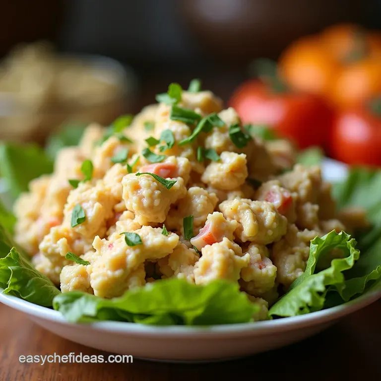 The Ultimate No Fuss Canned Chicken Salad Proper Posh Proper Quick presentation