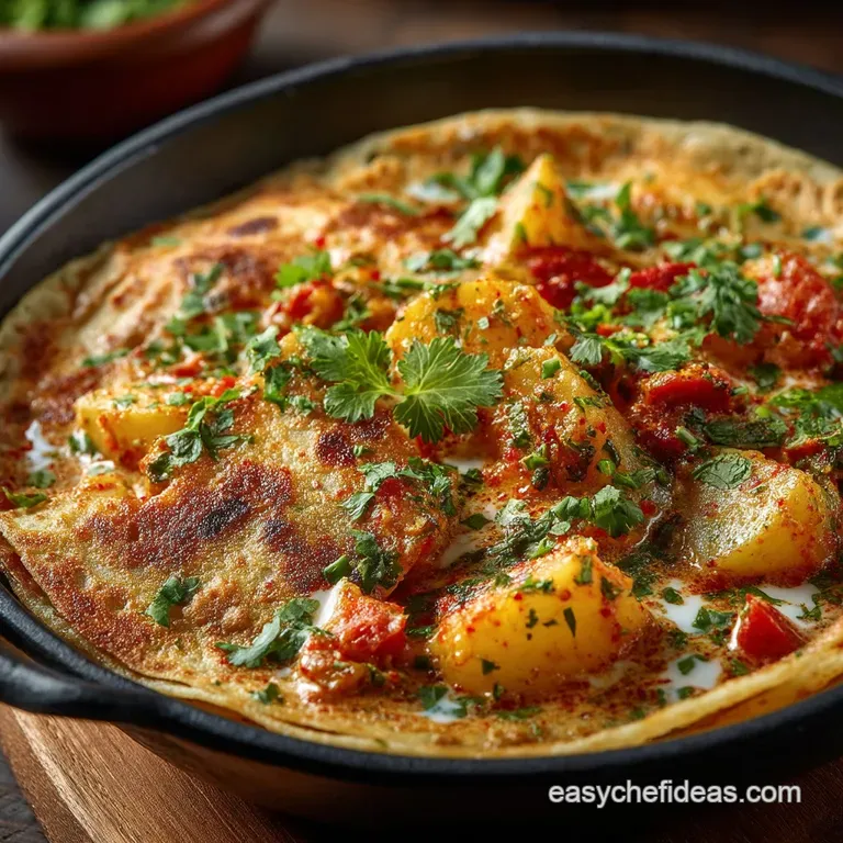 Sunshine Spuds Quick Creamy South Indian Aloo Masala presentation