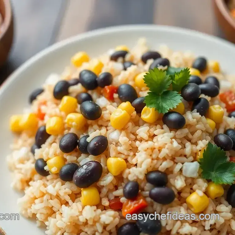 Quick Easy Mexican Rice & Beans Delight