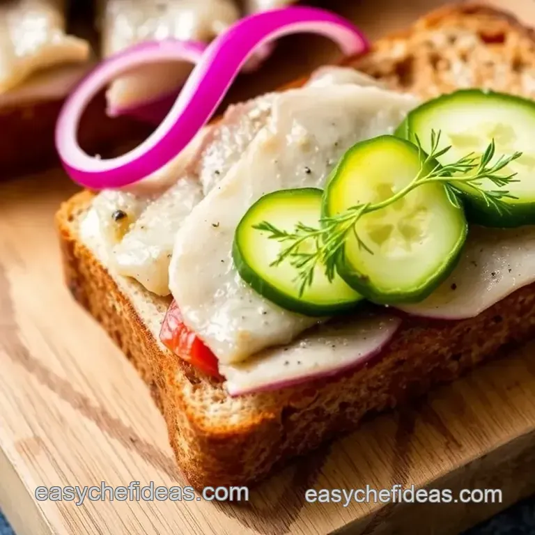 Quick Herring Sandwiches - Fresh & Tasty presentation