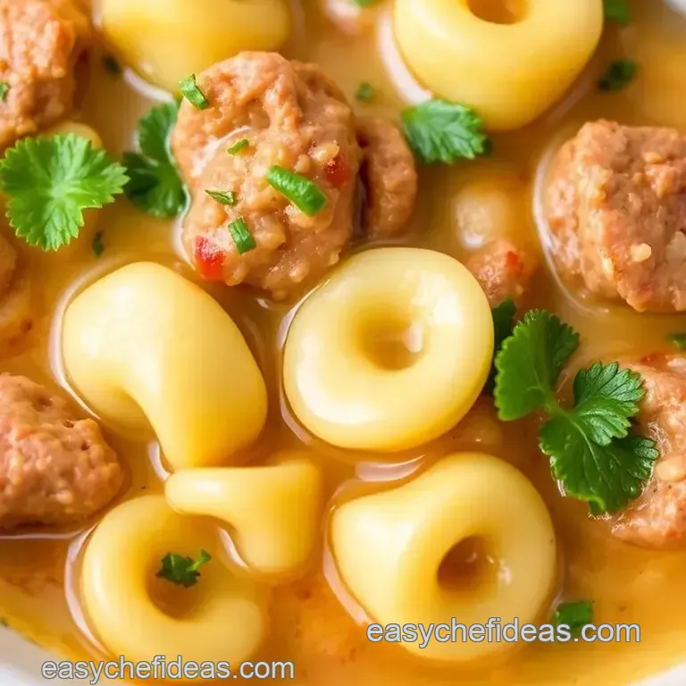 Quick Sausage Tortellini Comfort Soup presentation