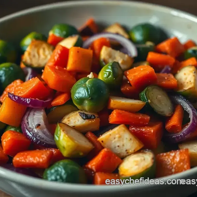 Rainbow Roasted Vegetables with Herbs and Garlic