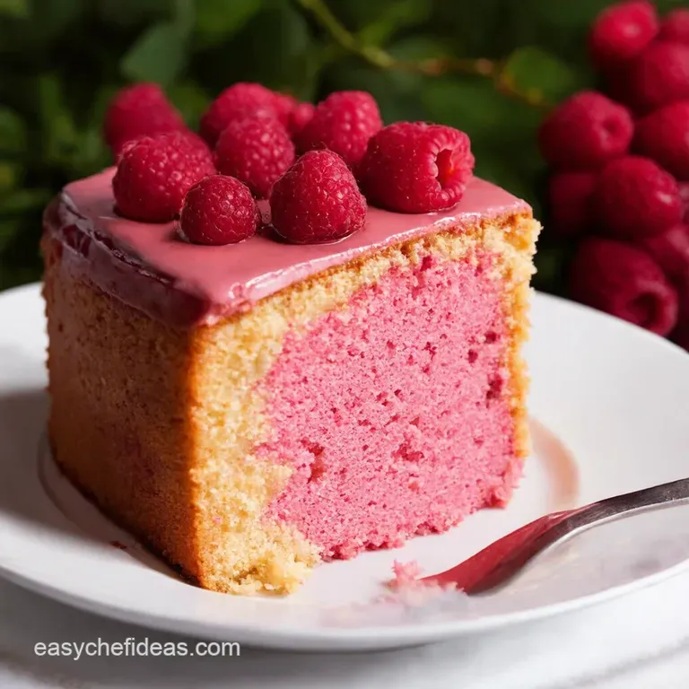 Raspberry Rose Anniversary Cake