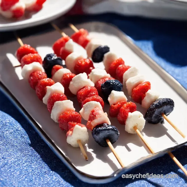 Red White and Blue Potato Salad Skewers