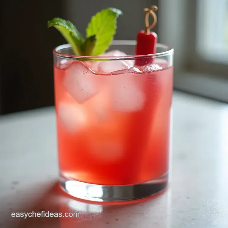 Rhubarb Rosemary Gin Fizz