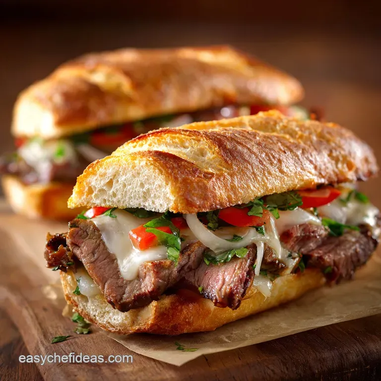 Steak and Cheese Sandwiches: The Elevated Ribeye Provolone Roll