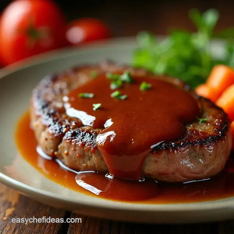 The Butchers Best Rich Tangy Homemade Steak Sauce presentation