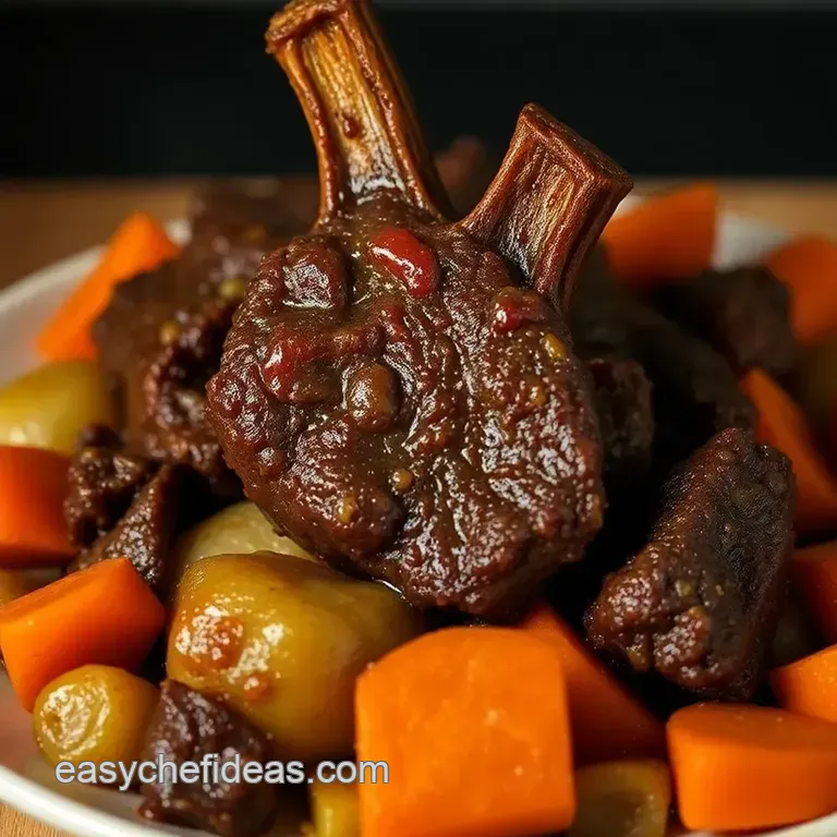 Rich & Tender Braised Beef Short Ribs presentation