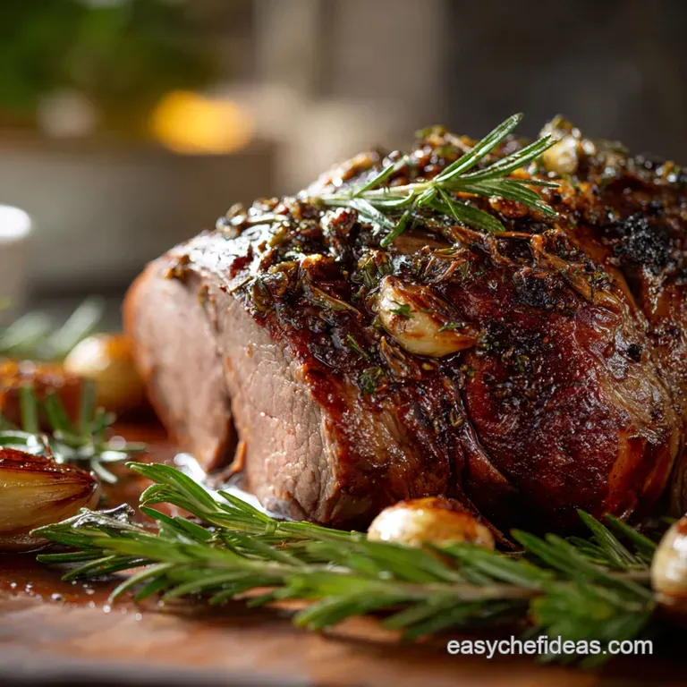 Roasted Boneless Leg of Lamb: Perfect Sunday Roast with Garlic Rosemary