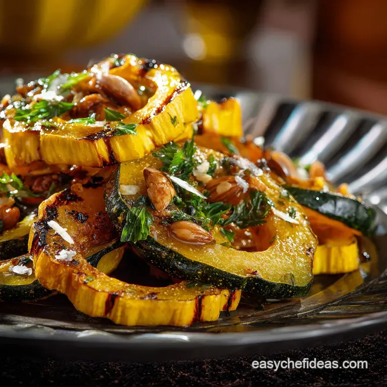 Roasted Delicata Squash: Caramelized with Maple Syrup Smoked Paprika presentation