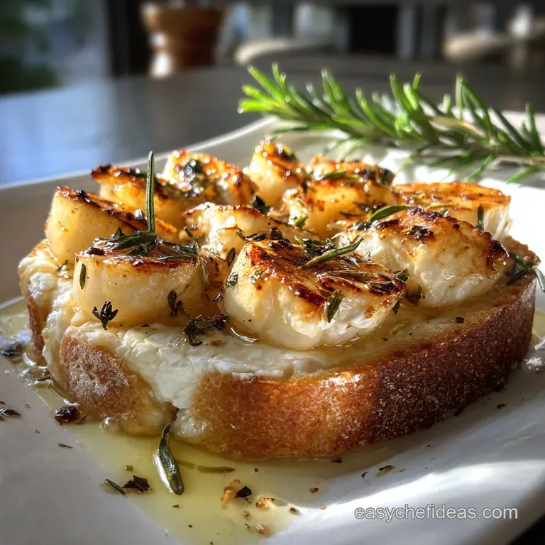 Elegant appetizer: Warm brie, dripping over toasted baguette slices, garnished with rosemary sprigs on a marble serving bo...