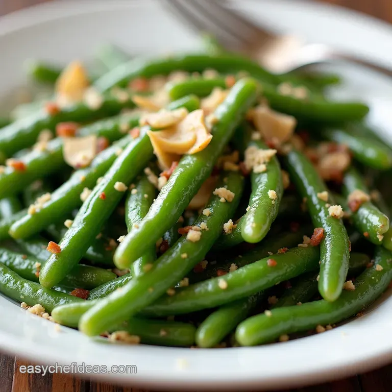 Roasted Garlic Parmesan Green Beans