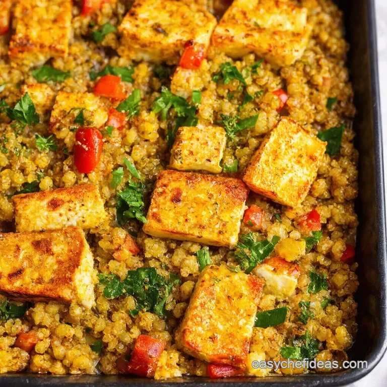 Roasted Vegetable and Halloumi Traybake with Herby Quinoa