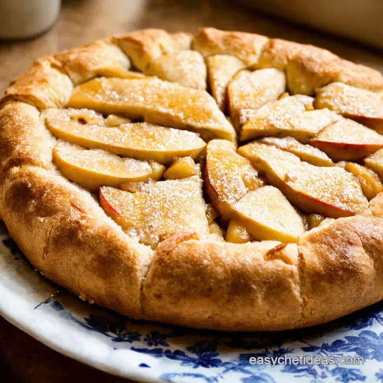 Rustic Apple Galette presentation