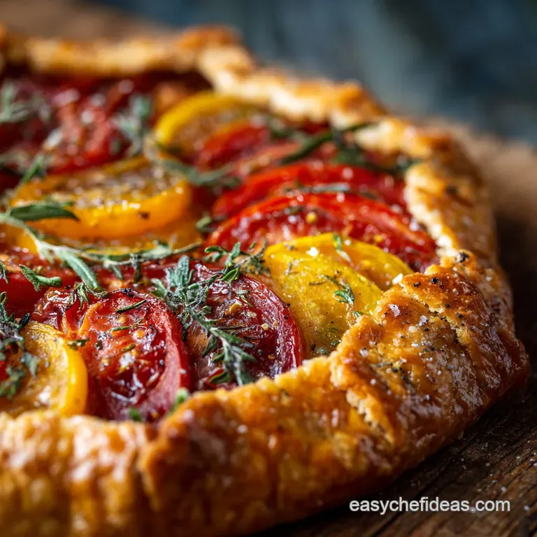 Heirloom Tomato Galette: Rustic Tart with Flaky Butter Pastry