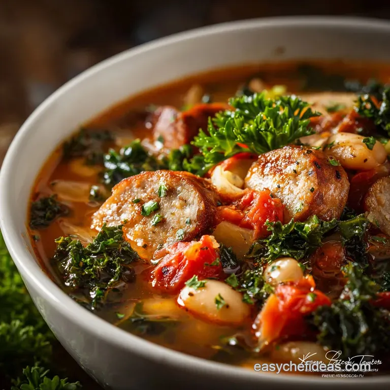 Turkey Sausage Kale and White Bean Soup: The Easiest Weeknight Comfort Meal
