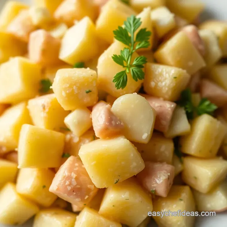 Salade Pi&eacute;montaise the Quintessential French Potato Salad presentation