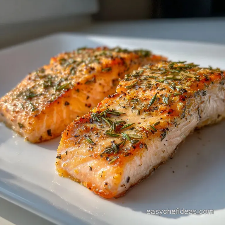Salmon Cooked at 350 with Lemon and Herbs