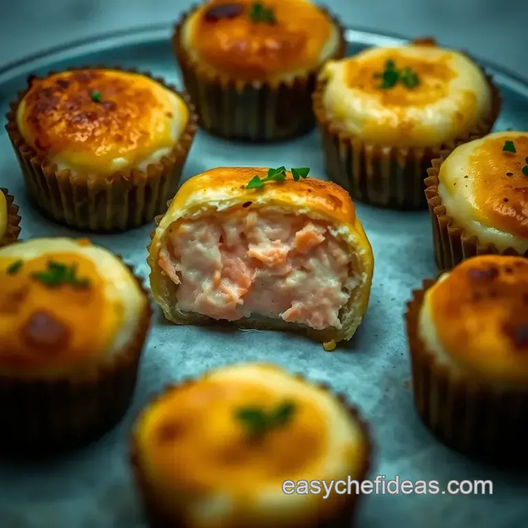 Salmon Wellington Bites presentation