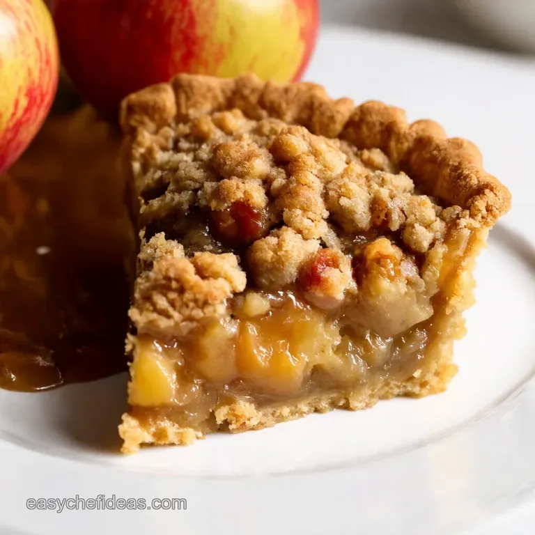 Salted Caramel Apple Crumble Pie