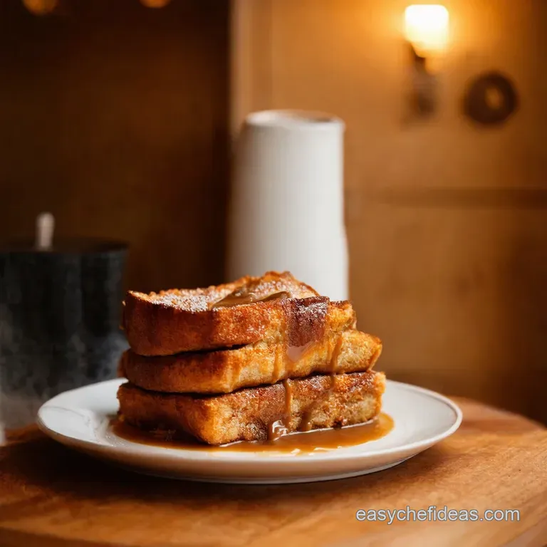 Salted Caramel Brioche French Toast Bake presentation