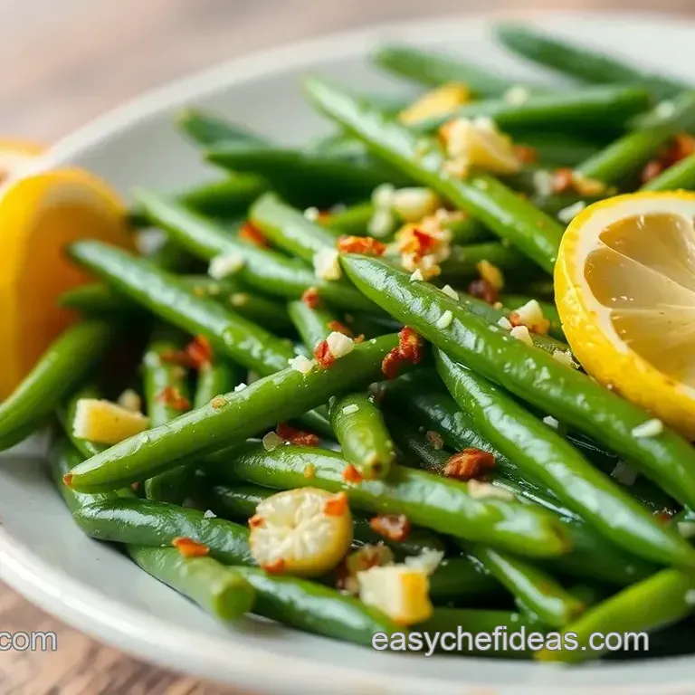 Saut&eacute;ed Green Beans with Zesty Lemon Twist