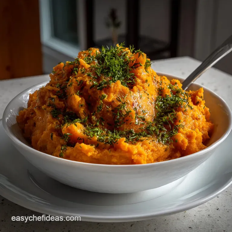 The Ultimate Savory Mashed Sweet Potatoes Recipe Garlic Herb Ma