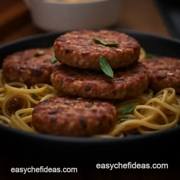 Savory Homemade Sausage Patties presentation