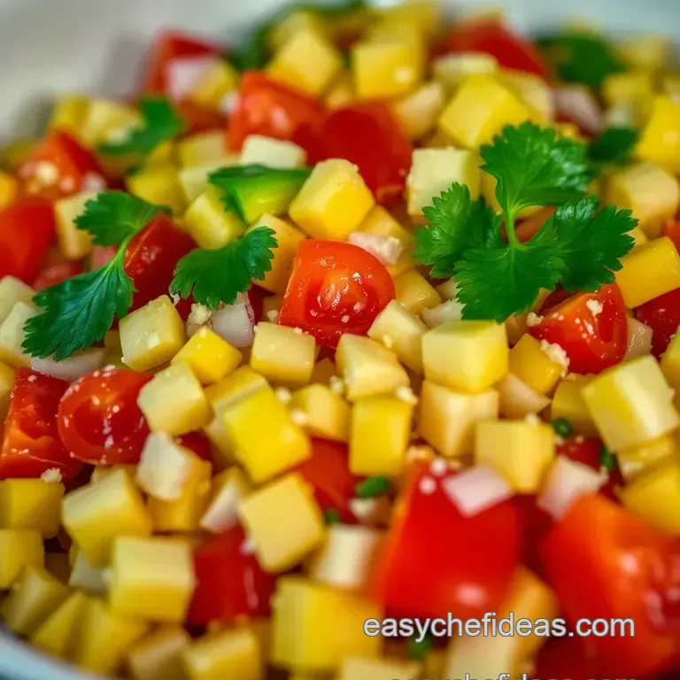 Savory Mexican Street Corn Salad: Cotija Cheese Replacement presentation