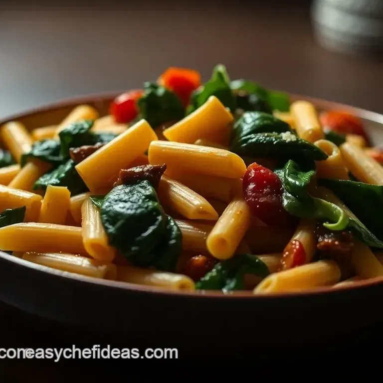 Savory Spinach and Sun-Dried Tomato Pasta Bake