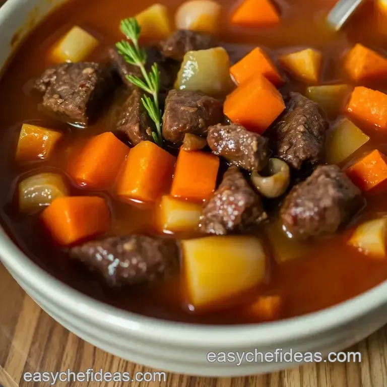 Savory Steak Soup: a Hearty Delight presentation