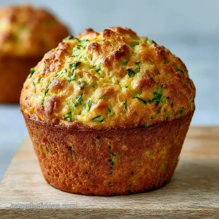 Three fluffy green-flecked muffins on a white ceramic plate with a side of creamy butter and fresh parsley.