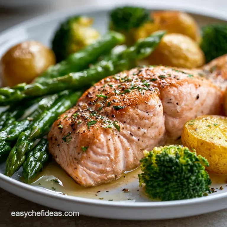 Healthy Sheet Pan Salmon Dinner