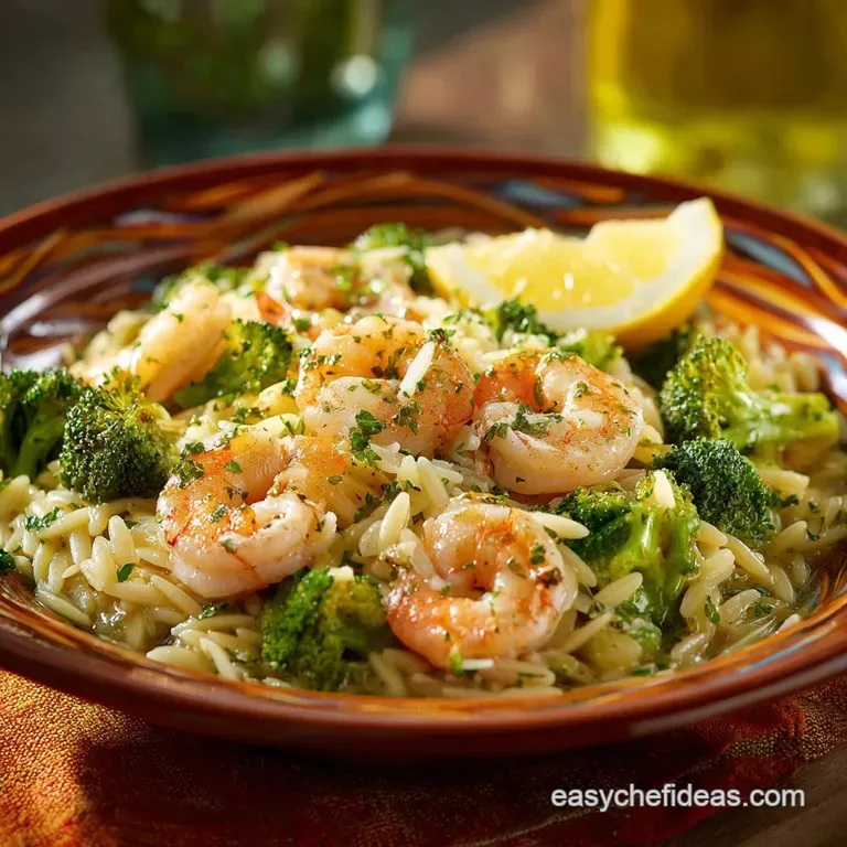 Shrimp Scampi with Broccoli Orzo: The Best Healthy Weeknight Dinner