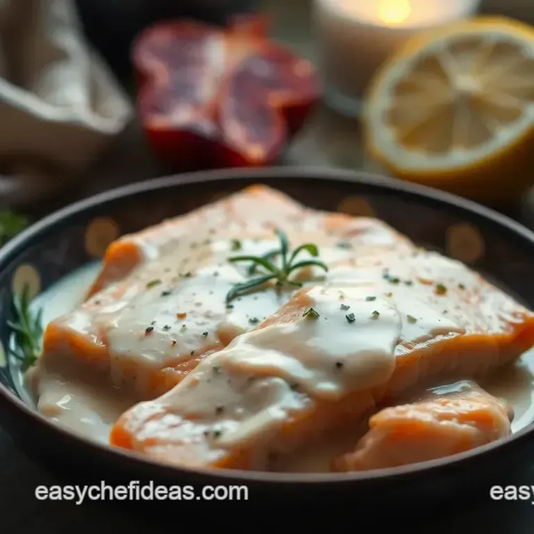 Silky Salmon Cream Sauce with a Citrus Kick