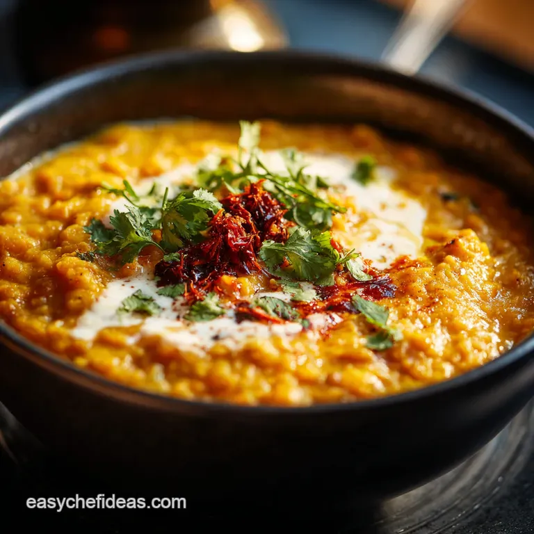 Simple Creamy OnePot Masoor Dahl Red Lentil Curry