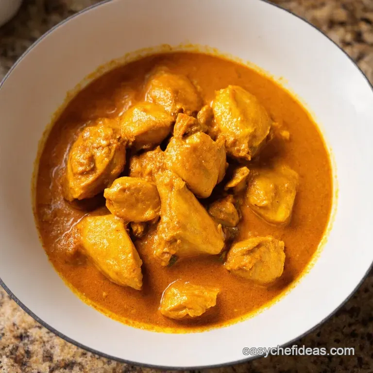 Simply Scrumptious Chicken Curry presentation