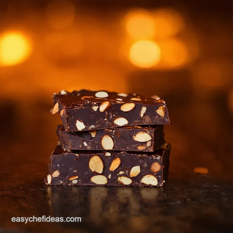 Simply Scrumptious Chocolate Almond Bark presentation