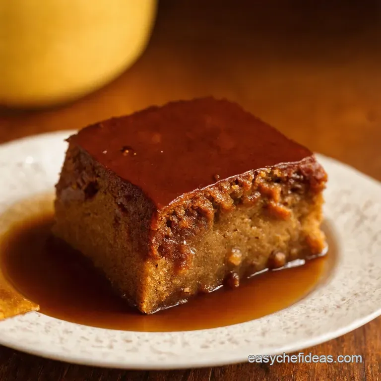 Simply Scrumptious Sticky Toffee Pudding presentation