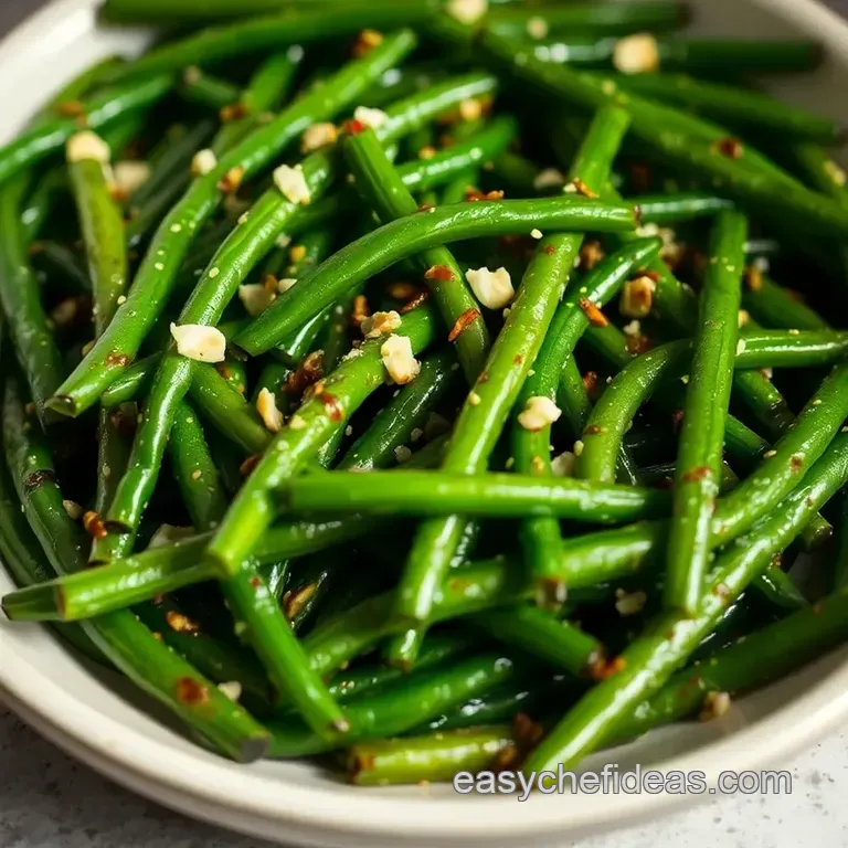 Sizzling Garlic Green Beans: Ready in a Flash! presentation