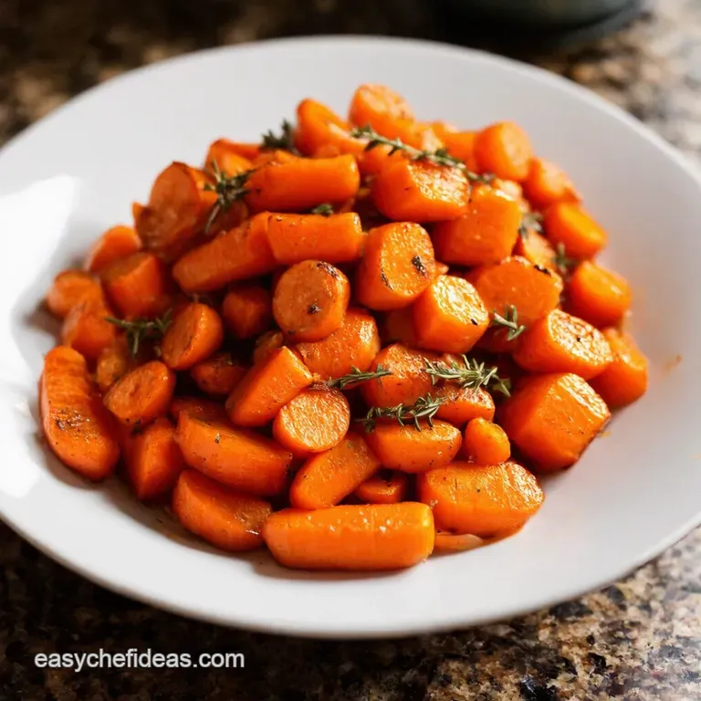 Sizzling Sweetness Classic Saut&eacute;ed Carrots with a Hint of Thyme presentation